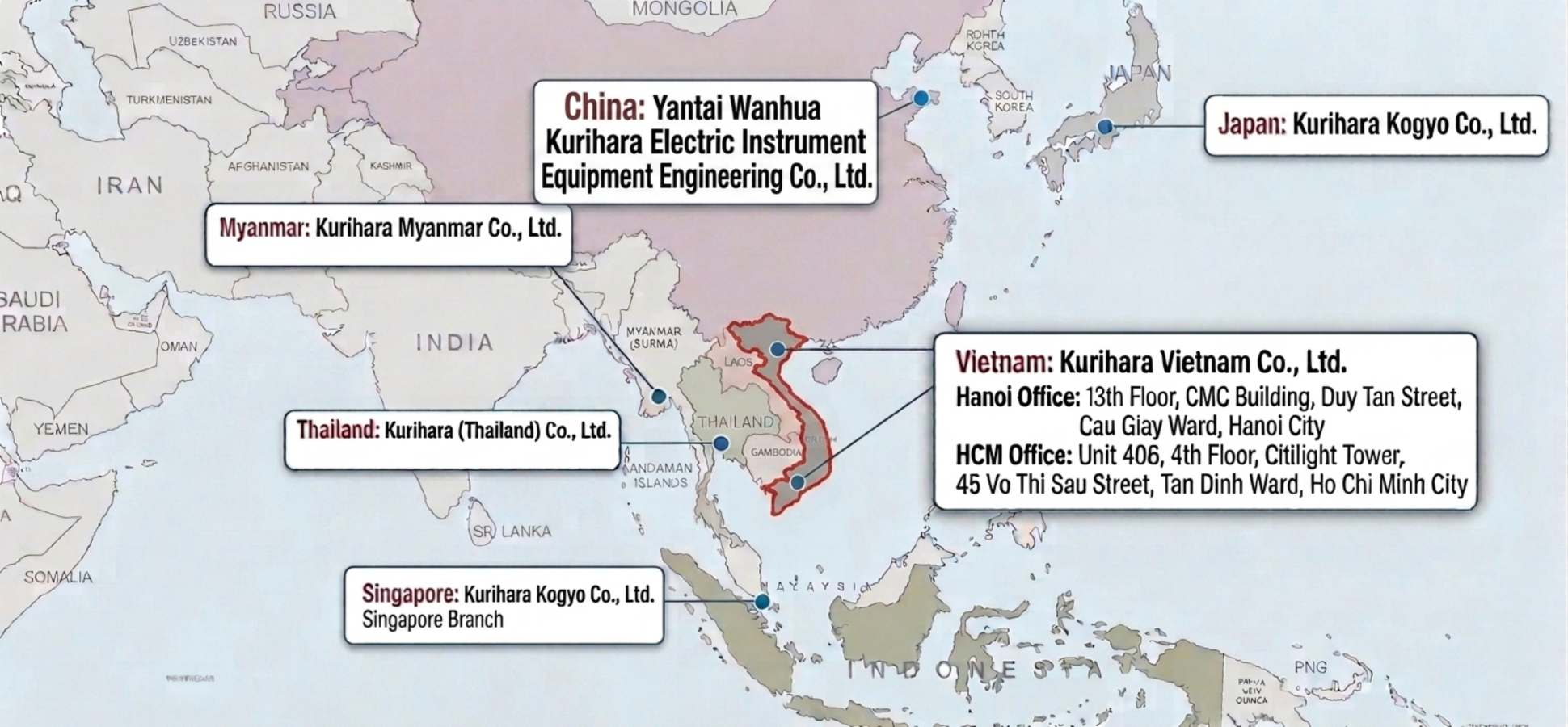 Kurihara Vietnam Map 0